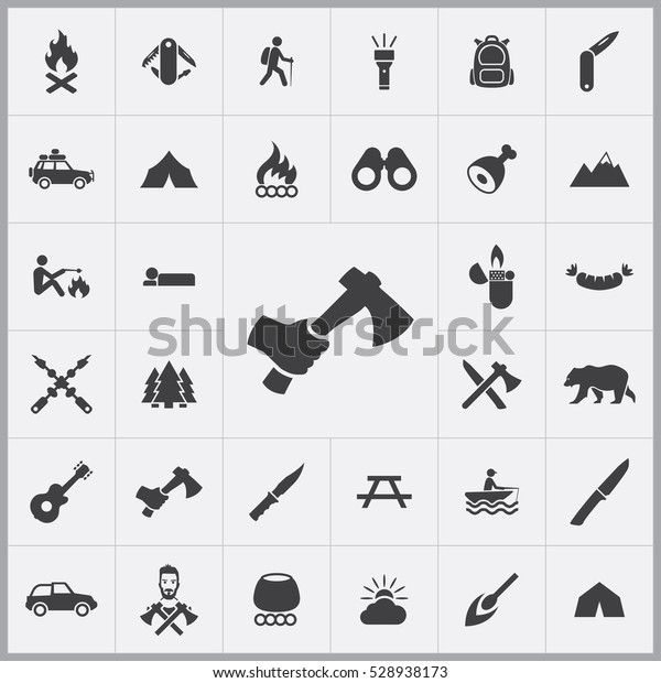 axe\
icon. camping icons universal set for web and\
mobile
