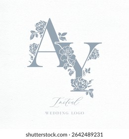 AY Initial Wedding Logo Monogram