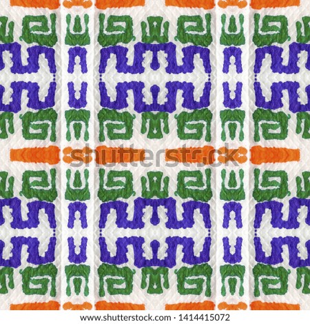 Aztec Lace Pattern. Orange, Green, Pink, Rose Seamless Texture. Abstract Shibori Motif. Seamless Tie Dye Rapport. Ikat Islamic Print. Hand Drawn Aztec Lace Pattern.