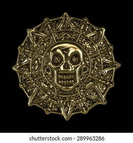 Aztec Pirate Gold Coin