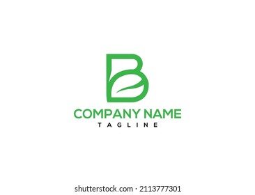 B Leaf Logo B Letter Leaf Stock Illustration 2113777301 | Shutterstock