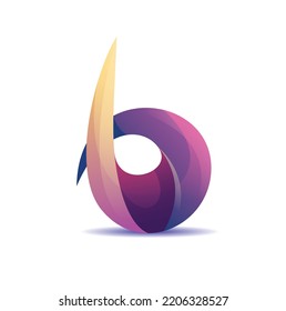 B Logo With Unique Style And Design