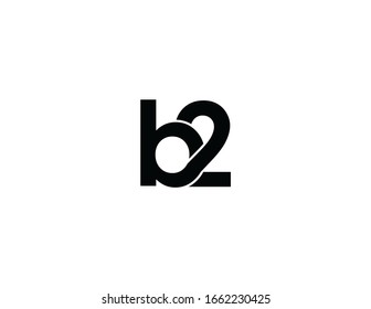 B2 Original Monogram Logo Design Stock Illustration 1662230425 ...