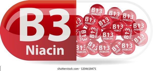 B3 Vitamin Niacin Pill