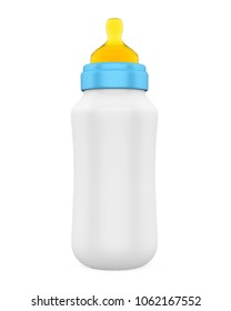 Baby Bottle Isolated. 3D Rendering