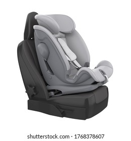 Baby Car Seat Isolated. 3D Rendering