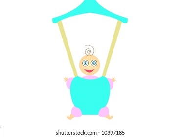 Baby In Door Bouncer