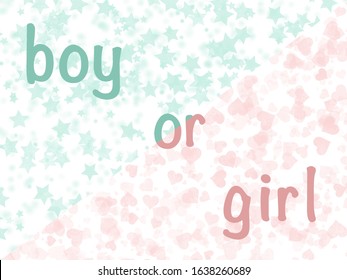 Baby gender reveal party.Boy or girl birth prediction concept. - Powered by Shutterstock