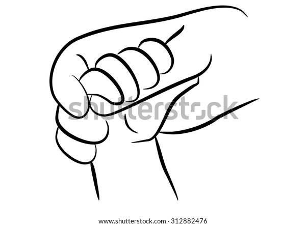 Baby Holding Mother Hand Stock Illustration 312882476