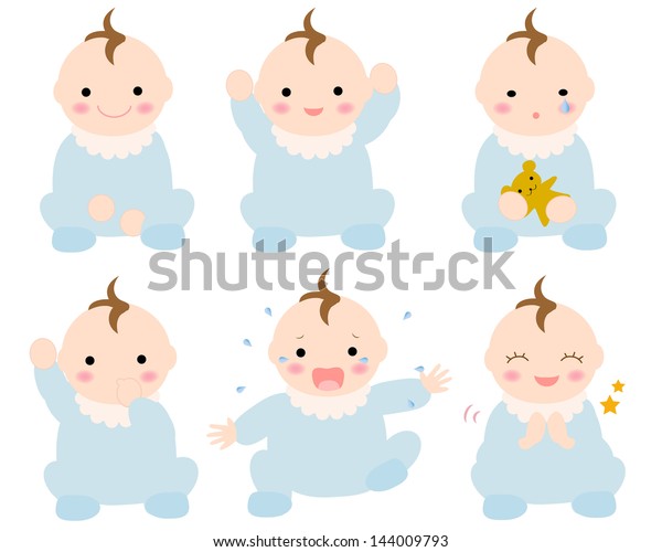 Baby Illustration Variation Stock Illustration