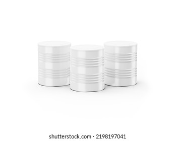 Baby Milk Powder Tin Can On White Background