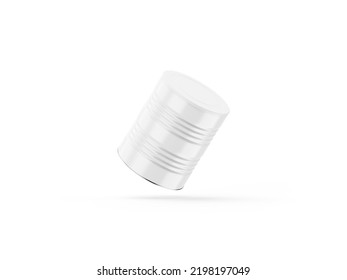 Baby Milk Powder Tin Can On White Background