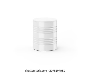 Baby Milk Powder Tin Can On White Background