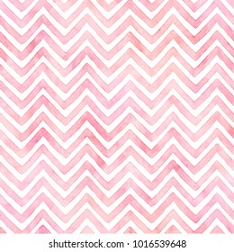 Baby Pink Chevron Watercolor Paper