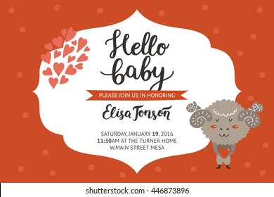 royalty free stock illustration of baby shower girl boy invitation boy and girl templates