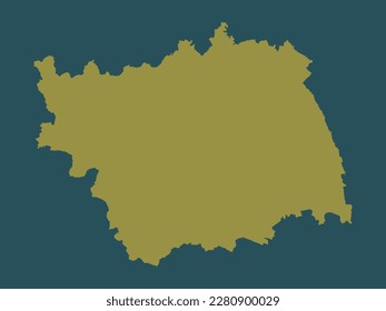 Bacau, county of Romania. Solid color shape