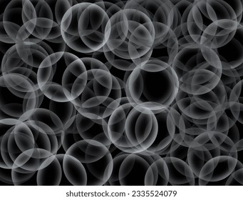 Bacground Bubble circle with backg and white color. Abstract design wallapaper.