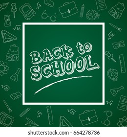 Back School Background Vector Illustration Stock Vector (Royalty Free ...