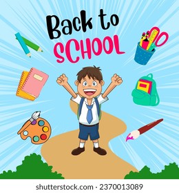 Back to School Background Illustration