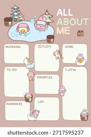 back to school, Cute All about me, cute cartoon all about me, education and student, page and printable