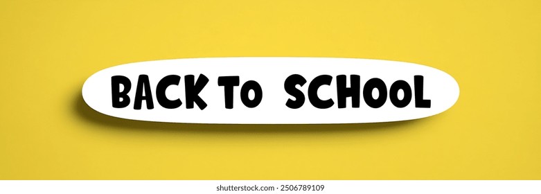 Back to school educational elements and supplies for shopping promo template.
