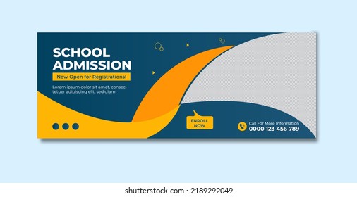 Back To School Facebook Cover Design