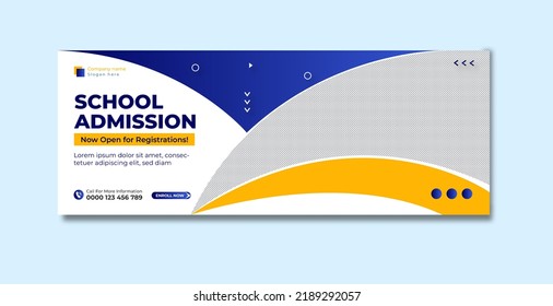 Back To School Facebook Cover Design