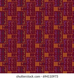 Back to school, new seamless pattern for background. Decorative backdrop can be used for wallpaper, pattern fills, web page background, surface textures. Memphis style for fashion