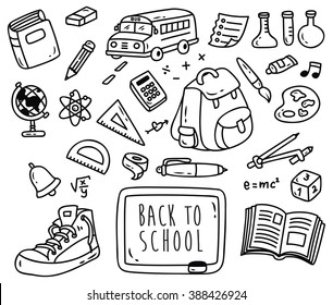 School Clip Art Black White Images Stock Photos Vectors Shutterstock