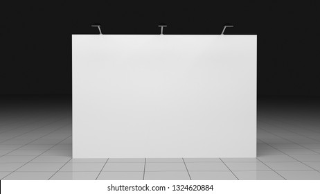 Backdrop Banner 2x3 Meters. Blank Template. Mockup 