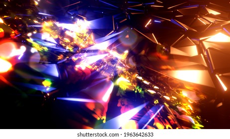 Backdrop Colorful Fantasy Art Style Gradient Stock Illustration ...