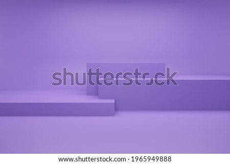 Background 3d purple rendering with podium and minimal in abstract composition, 3d render, 3d illustration
