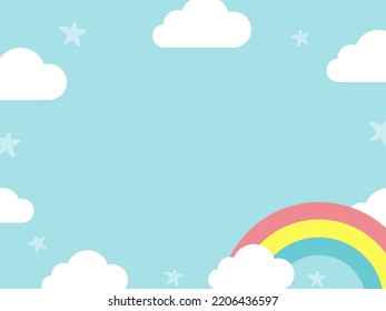 Background Absract Sky And Rainbow