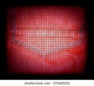 background abstract mosaic of the grid pattern and squares red color.illustration - Shutterstock ID 372429253