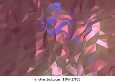 Background abstract, random geometric backdrop CGI, for design & graphic resource. 3D render.
