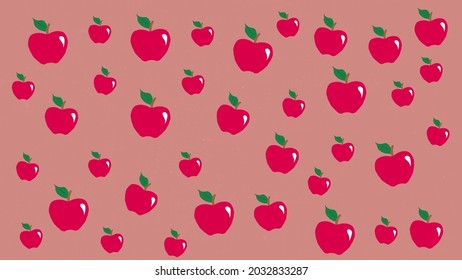 Background Apple Pattern Wallpaper Texture Stock Illustration ...