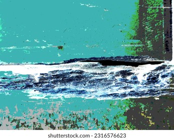 Background with beautiful patterns and lines, like an imaginary picture.