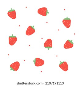 Background Bg Strawberry Bright Red Color Stock Illustration 2107191113 ...