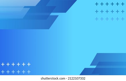 Background Biru Geometris Simpel Terbaru