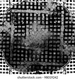 background with black squares
