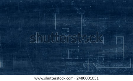 Background blueprint architectural technical drawing sheet