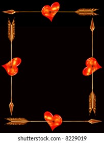 Background with Broken Hearts