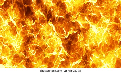 A background with a burning flame effect.