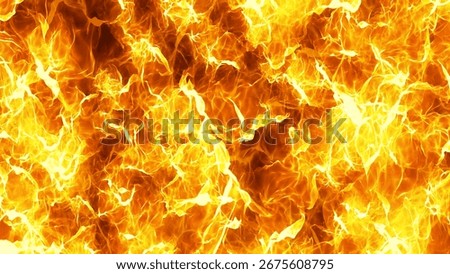 A background with a burning flame effect.