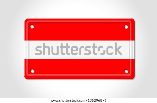 Background car
registration with colors of
Austria.