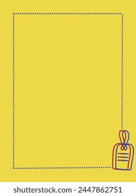 background card yellow illustration pattern