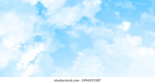 Background with clouds on blue sky. Blue sky and white clouds with copy space. - Powered by Shutterstock