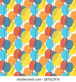 Background with colorful balloons