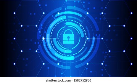 Padlock Keyhole Icon Personal Data Security Stock Vector (Royalty Free ...