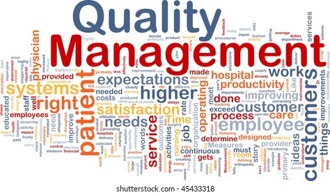 Background Concept Illustration Of Business Quality Management